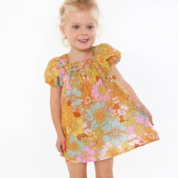 Show Me Your Mumu Mini Girls Groovy Bloom Anna Dress Size 7Y - Picture 1 of 7